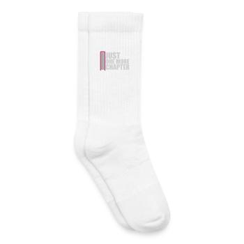 Encore un chapitre Lecture drôle de rat de bibliothèque Cool - Chaussettes de tennis bio enfant - blanc - Droite