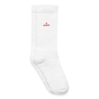 NEW -- Grateful For Grace Upon Grace. - Kids Tennis Socks - white - Right