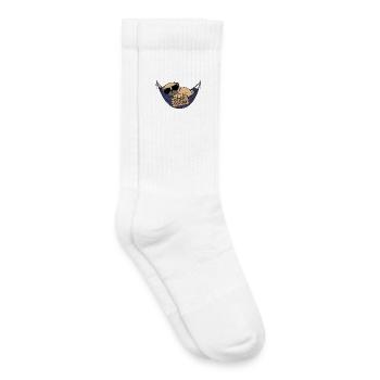 Pug in Vacation Mode: Do Not Disturb Shirt - Kids Tennis Socks - white - Right