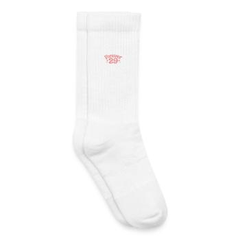 Forever 29: Verspielte Pink Grafik - Kinder Tennissocken - Weiß - Rechts