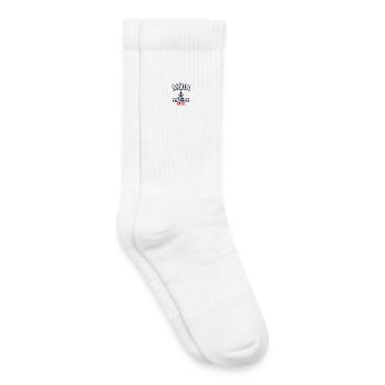 Moin - ist ein vollständiger Satz - Kinder Tennissocken - Weiß - Rechts