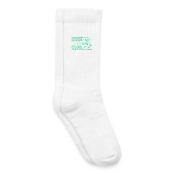 Club des papas cool - Cadeau de fête des pères papa papa - Chaussettes de tennis bio enfant - blanc - Droite