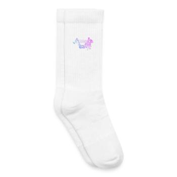 Dynamische Aikido-Frauen Nage no Jo Silhouette - Kinder Tennissocken - Weiß - Rechts