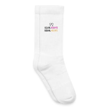 Equal rights Equal nights - Kids Tennis Socks - white - Right