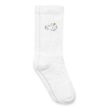 Campings en montagne - Chaussettes de tennis bio enfant - blanc - Droite