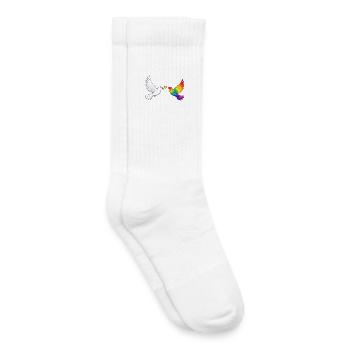 Friedenstaube Pride - Kinder Tennissocken - Weiß - Rechts