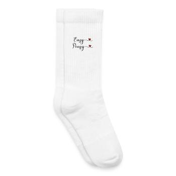 Easy Peasy Heart - Kids Tennis Socks - white - Right