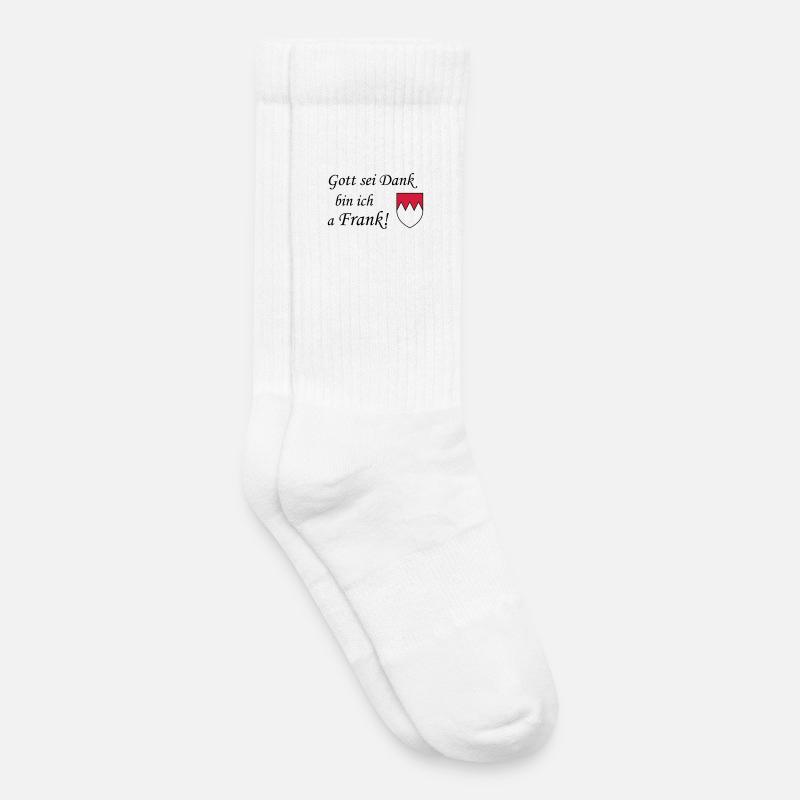 Gott sei dank Frank - Kinder Tennissocken - Weiß