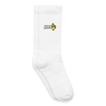 Je suis contre - Chaussettes de tennis bio enfant - blanc - Droite