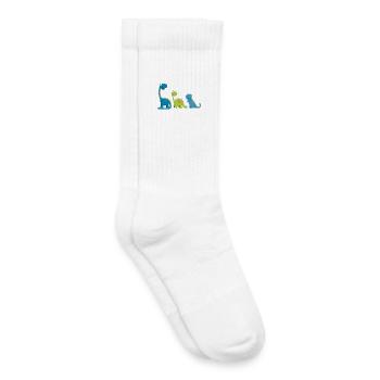 Drôle De Dinosaure Espèces I Dino Enfants Cadeau - Chaussettes de tennis bio enfant - blanc - Droite