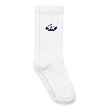Lustiges Geschenk für Tischtennis Spieler - Kinder Tennissocken - Weiß - Rechts