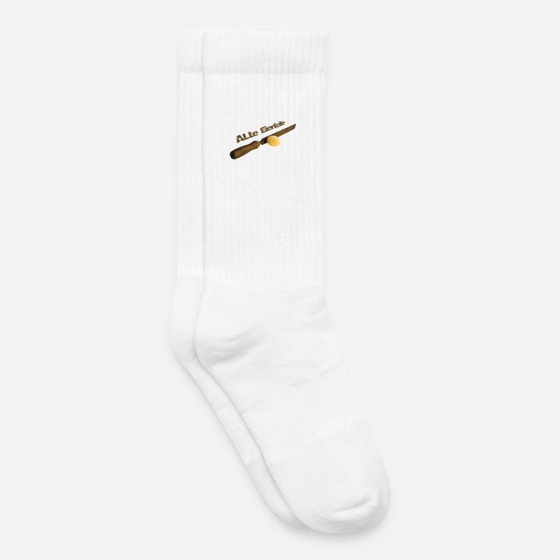 Alte Eierfeile - Kinder Tennissocken - Weiß
