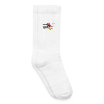 Coeur anatomique, Cor, - Chaussettes de tennis bio enfant - blanc - Droite