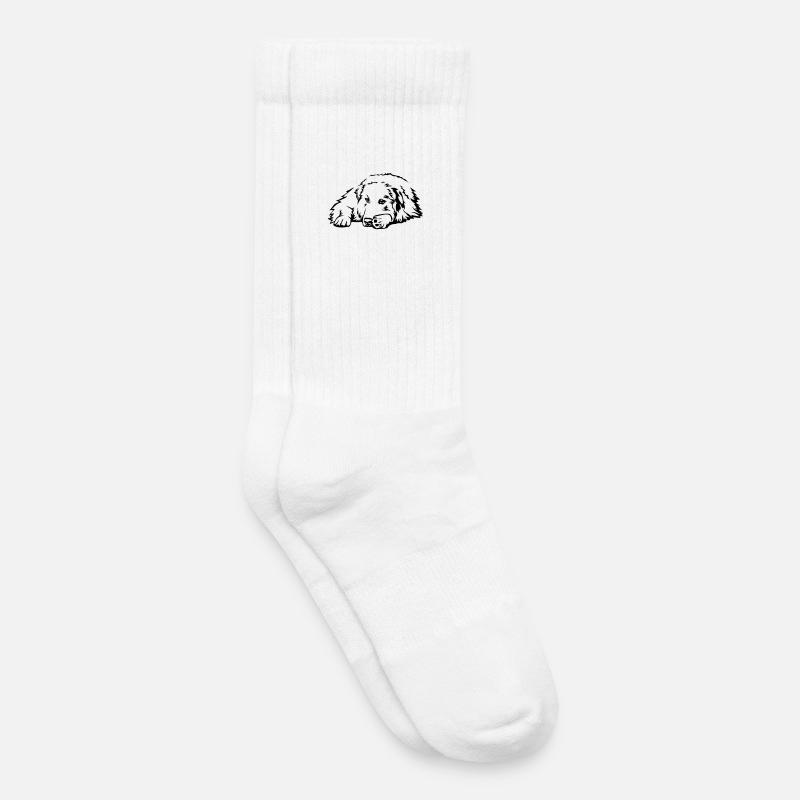 Pyrenäenberghund - Kinder Tennissocken - Weiß