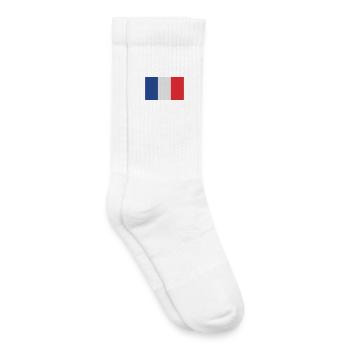 France - Chaussettes de tennis bio enfant - blanc - Droite