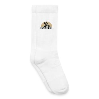 Vélo VTT - Chaussettes de tennis bio enfant - blanc - Droite