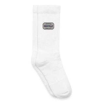 Enseigne de la Ville de la Musique du Tennessee Nashville - Chaussettes de tennis bio enfant - blanc - Droite