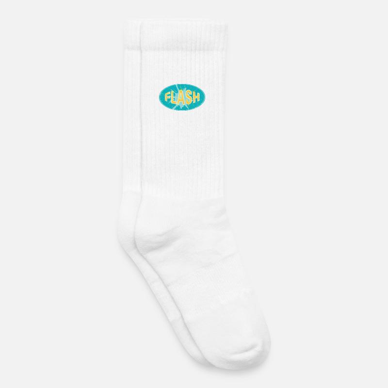 FLASH EMBLEM - Kinder Tennissocken - Weiß