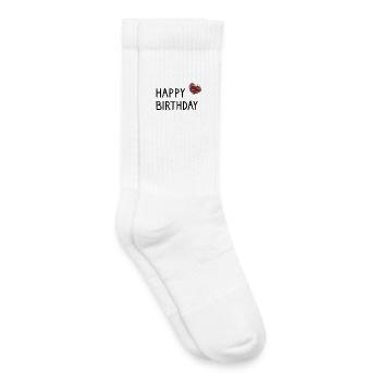 ALLES GUTE ZUM GEBURTSTAG. ALLES GUTE ZUM GEBURTSTAG. JAHRESTAG. - Kinder Tennissocken - Weiß - Rechts