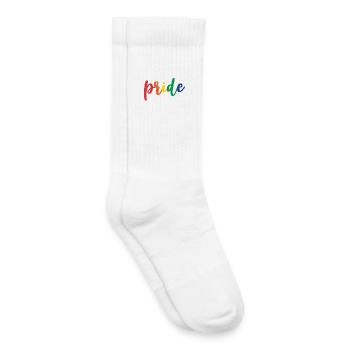 Live With Pride - Kids Tennis Socks - white - Right
