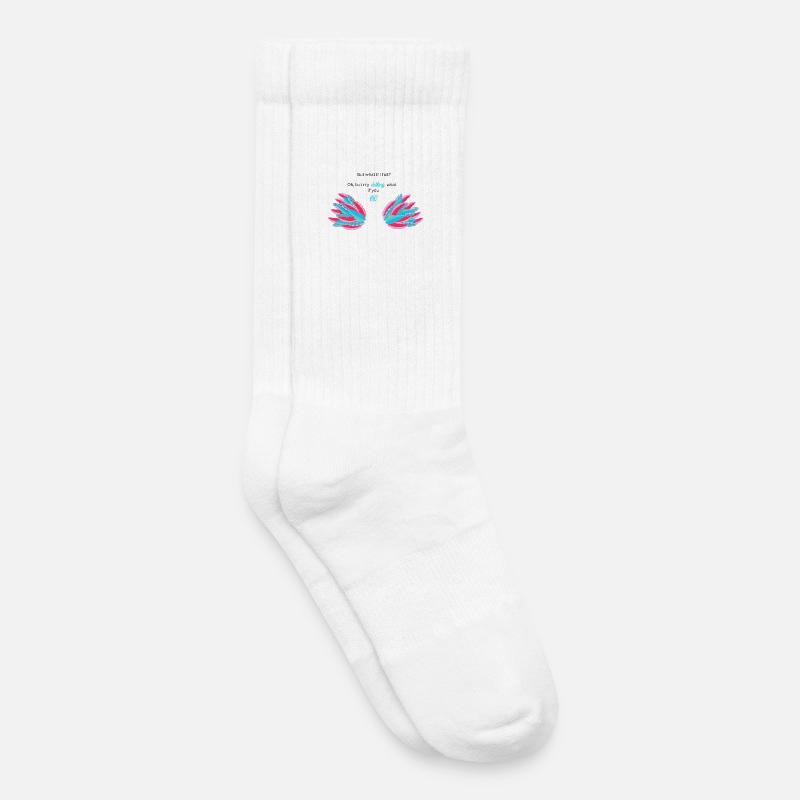 BUT WHAT IF I FALL? - Kinder Tennissocken - Weiß