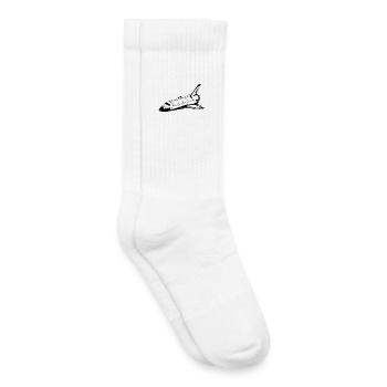 Space Shuttle - Kids Tennis Socks - white - Right