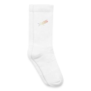 Rowing Team Drawing - Kids Tennis Socks - white - Right