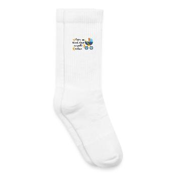 Dad dreamed of a new car - Kids Tennis Socks - white - Right