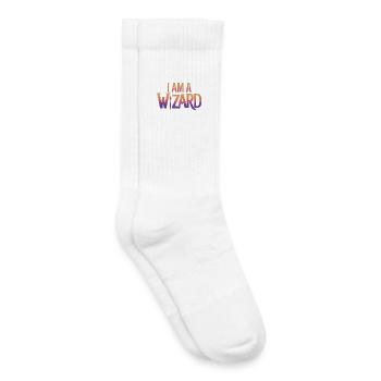 Je suis un magicien Conception de texte - Chaussettes de tennis bio enfant - blanc - Droite