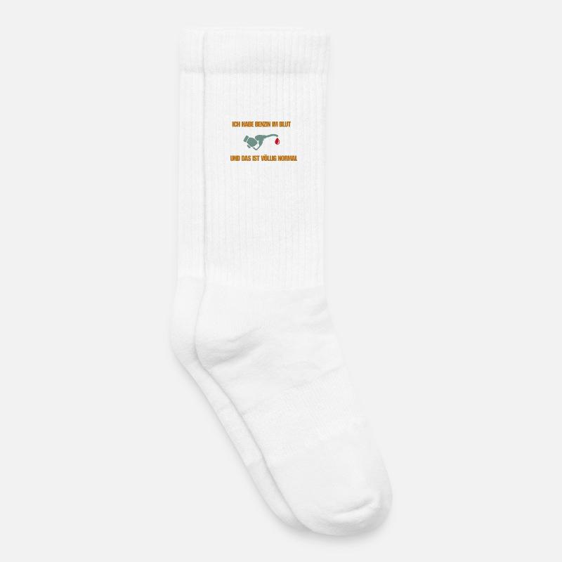 Benzin im Blut - Kinder Tennissocken - Weiß