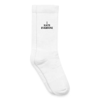 I hate everyone - Kids Tennis Socks - white - Right