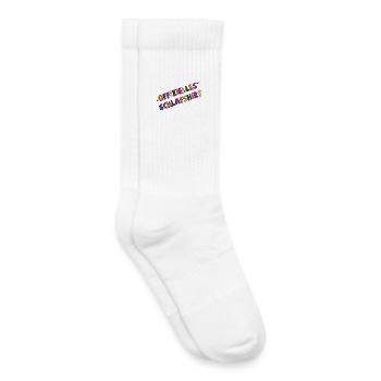 Offizielles Schlafshirt Farbexplosion - Kinder Tennissocken - Weiß - Rechts