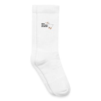 Goose – Peace Was Never an Option - Kids Tennis Socks - white - Right