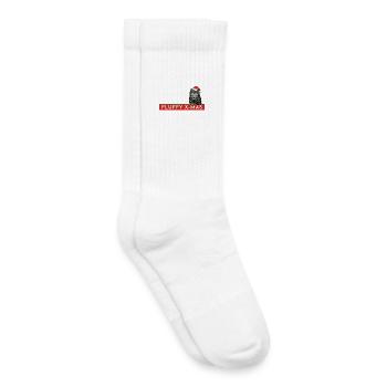 Fluffy X-Mas – Cute Cat Christmas - Kids Tennis Socks - white - Right