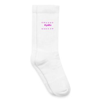 Agathe Fleurie Neonblase - Kinder Tennissocken - Weiß - Rechts