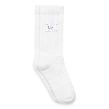 Leo Ornate Floral - Kinder Tennissocken - Weiß - Rechts