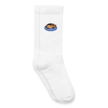 German Shepherd Relax, Chill, Lie - Kids Tennis Socks - white - Right