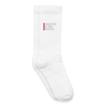 Éducatrice de petits humains Enseignante des enfants drôles - Chaussettes de tennis bio enfant - blanc - Droite