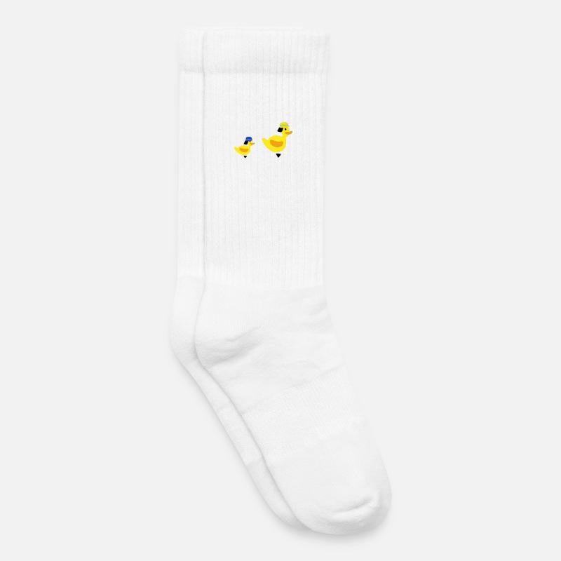 Fire Brigade Ducks - Jack - Kids Tennis Socks - white