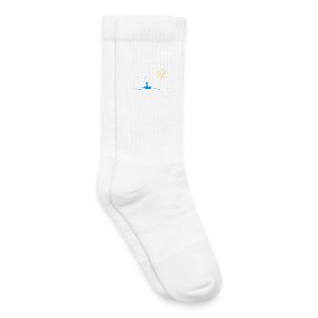 Pêche Pêcheur Nature du lac Angler - Chaussettes de tennis bio enfant - blanc - Droite