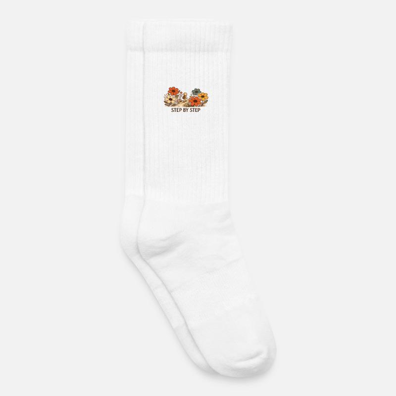 Der kleine Gedanke | STEP BY STEP - Kinder Tennissocken - Weiß