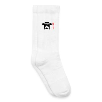 Fête des pères fête barbecue grill à gaz grill Master BBQ - Chaussettes de tennis bio enfant - blanc - Droite