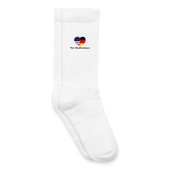 Heart Flag USADeutschland Fusion - Chaussettes de tennis bio enfant - blanc - Droite