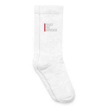 Trust The Universe Spiritual Universe Quote Logo - Kids Tennis Socks - white - Right