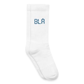 Blue - LCD - Kids Tennis Socks - white - Right