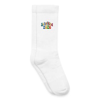 Schoolchild 2026 | School enrollment | First Year - Kids Tennis Socks - white - Right