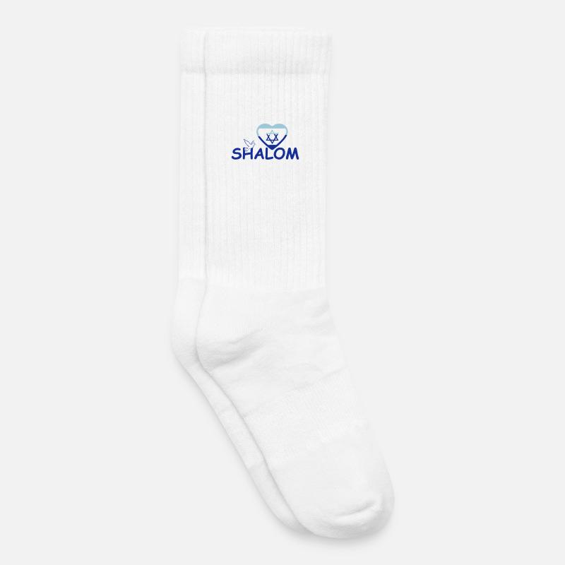 Shalom Geschenk - Kinder Tennissocken - Weiß