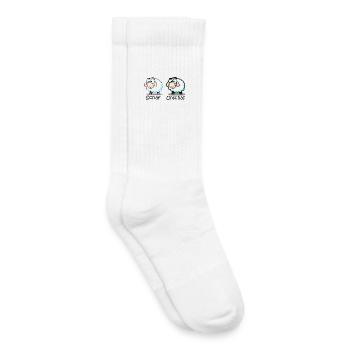 mouton - Chaussettes de tennis bio enfant - blanc - Droite