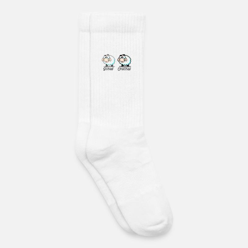 Schaf - Kinder Tennissocken - Weiß