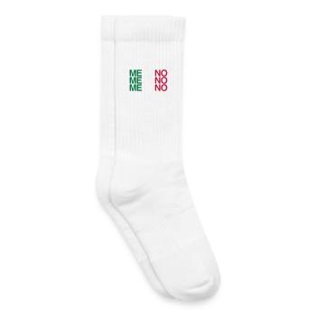 MERANO Italien Italie Flag Italia - Chaussettes de tennis bio enfant - blanc - Droite